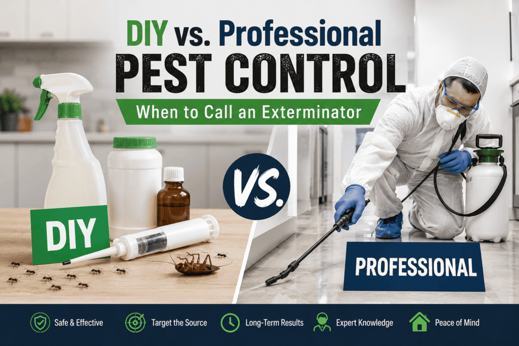 DIY vs. Professional Pest Control