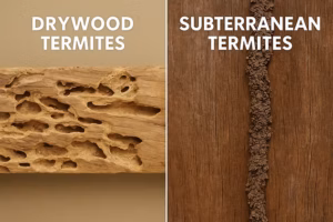 Subterranean vs. Drywood Termites